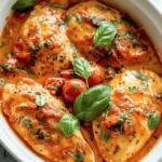 Crockpot Creamy Tomato Basil Chicken