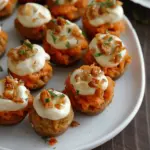 Cashew Carrot Bites with Honey Cream