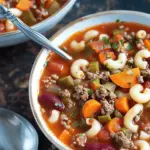 Hamburger Minestrone Soup