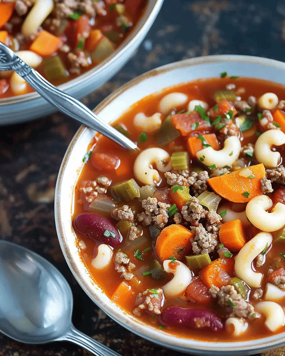 Hamburger Minestrone Soup: A Hearty Favorite for Cozy Nights