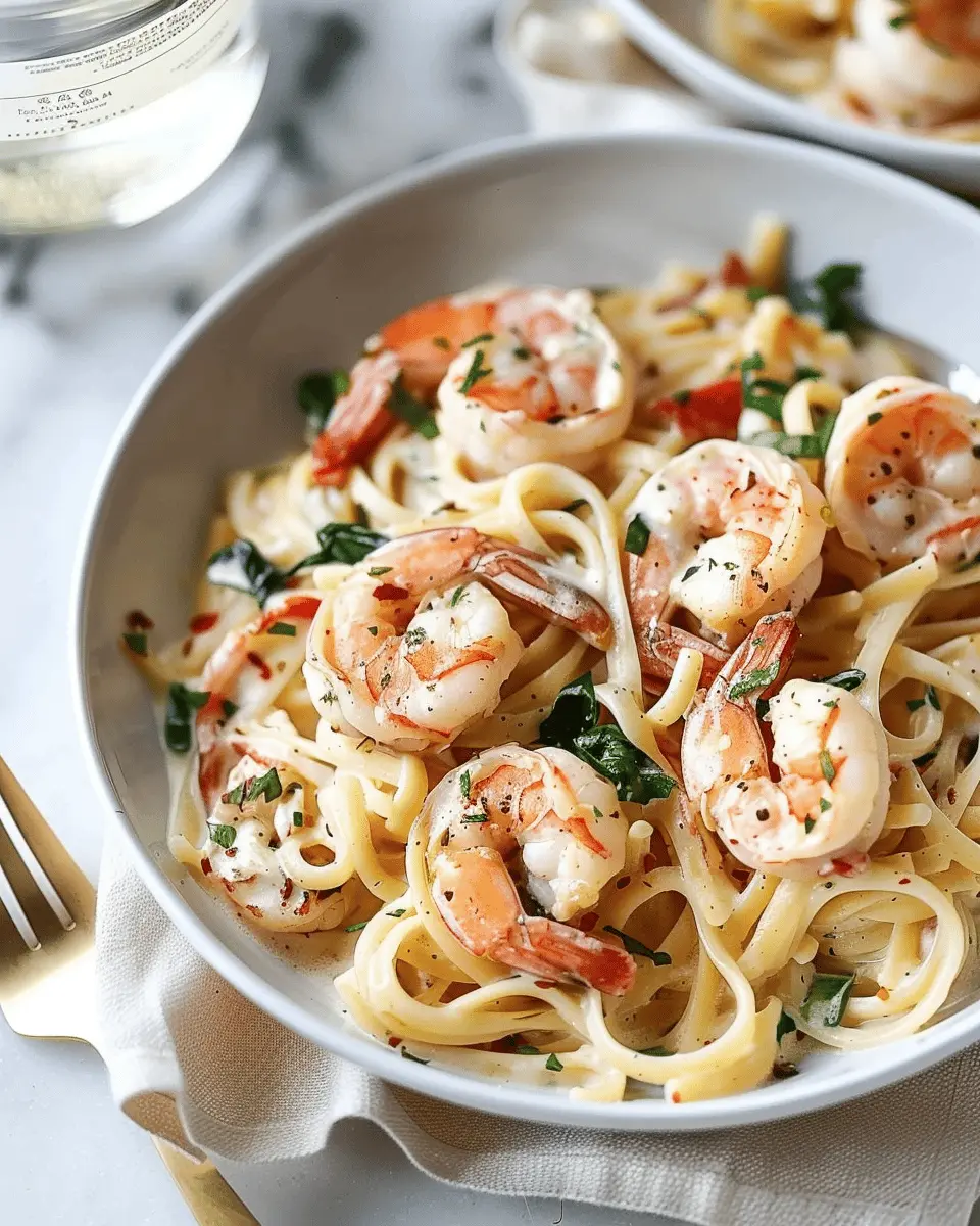 Creamy Tuscan Shrimp Linguine with Turkey Bacon: A Delicious Twist