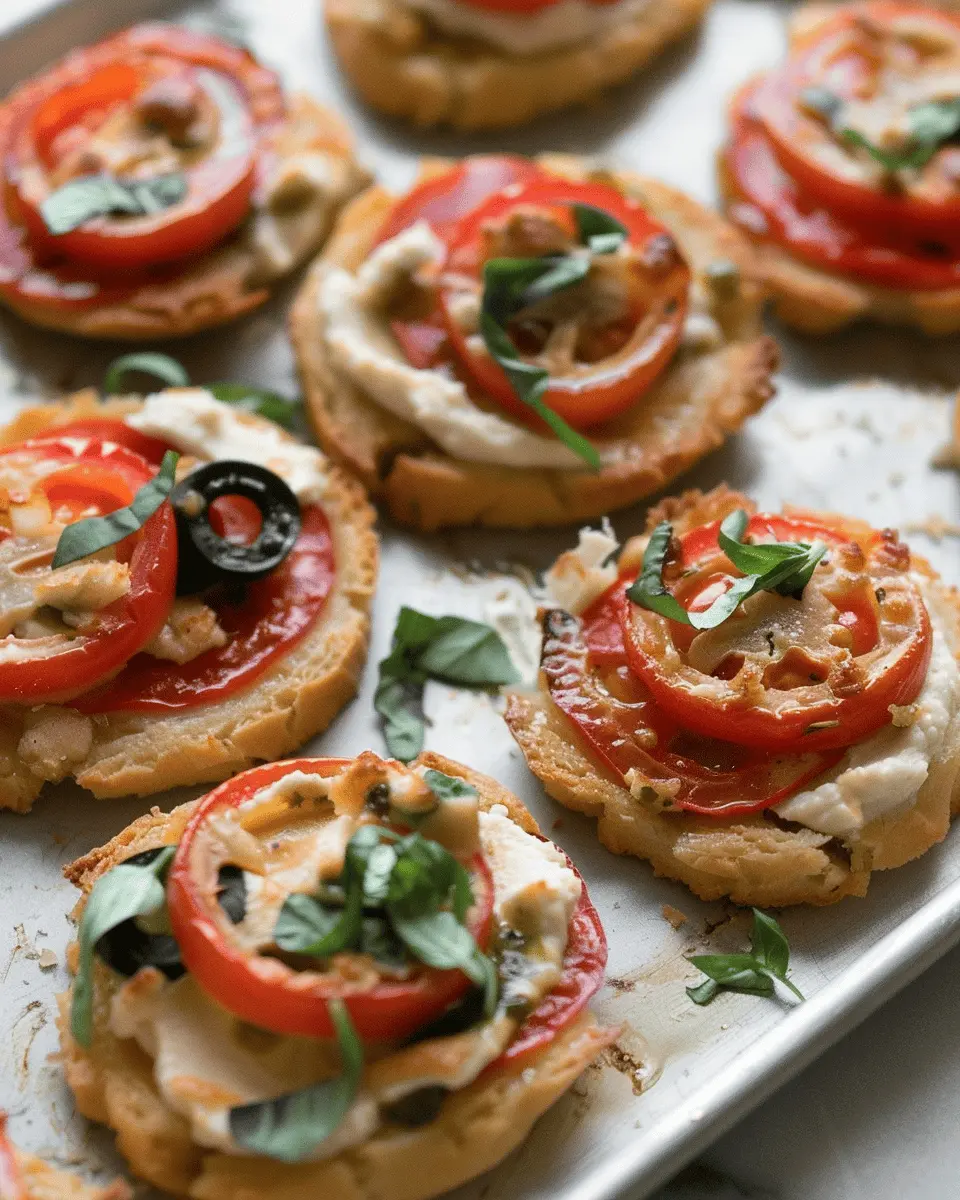 Mediterranean Hummus Pizza Bites: Easy, Flavorful Party Snack