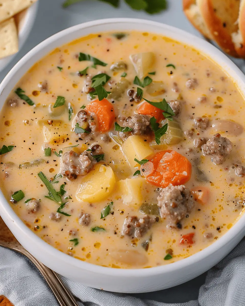 Best Cheeseburger Soup Recipe: Indulgent Twist with Turkey Bacon
