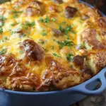 Cheesy Sausage Pull Apart Breakfast Bake
