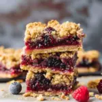 Berry Crumble Bars for Vegans
