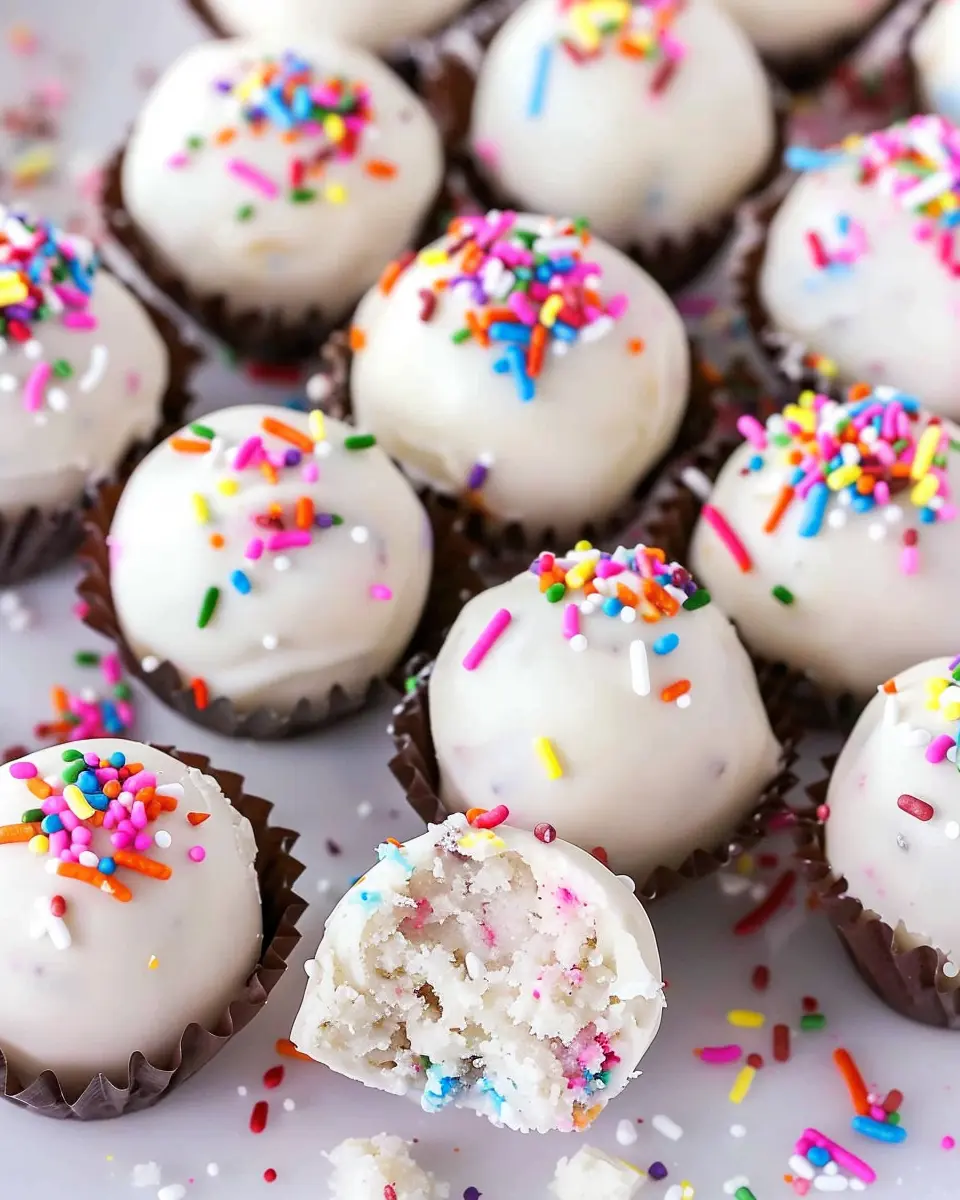 No Bake Cake Batter Truffles: Indulgent Treats You’ll Love