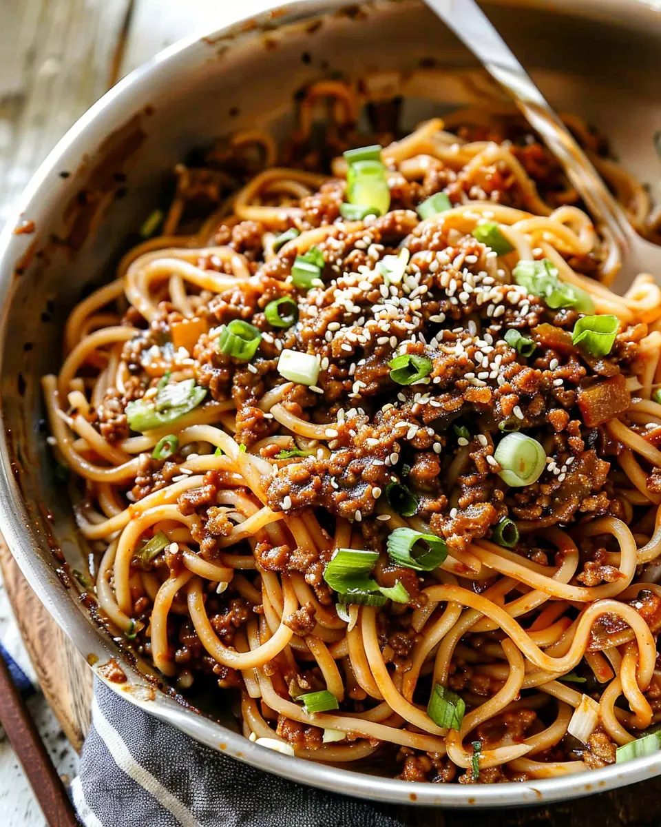 Mongolian Ground Beef Noodles: Easy, Delicious Weeknight Dinner