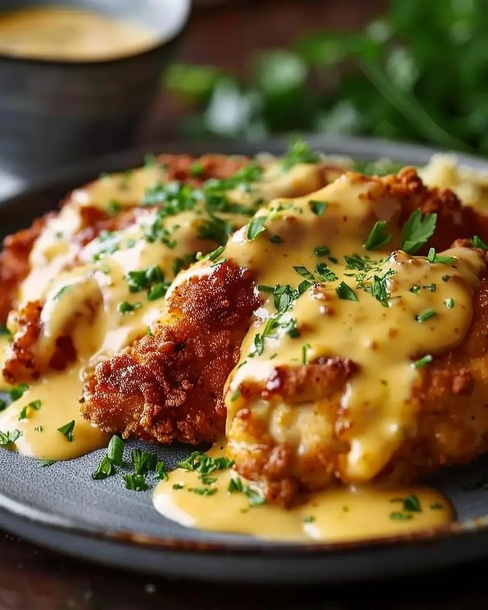 Pretzel Chicken: Indulgent Recipe with Mustard-Cheddar Sauce