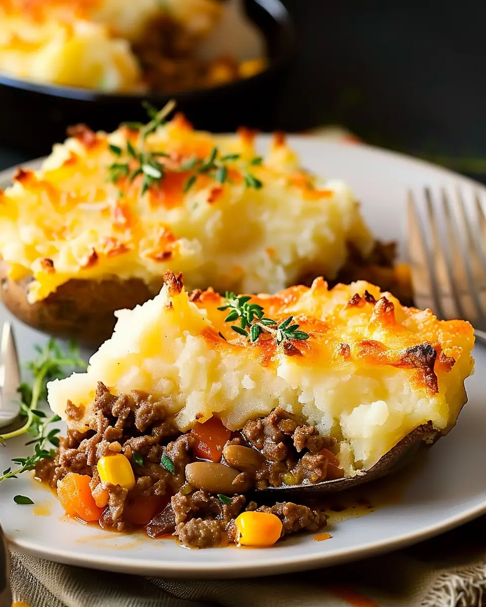 Shepherd’s Pie Baked Potato: Easy Comfort Food with Turkey Bacon