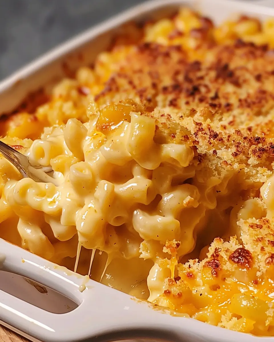 Gourmet Mac and Cheese: Indulgent Recipe with Turkey Bacon and Chicken Ham