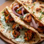 Chicken Tikka Naan Wraps