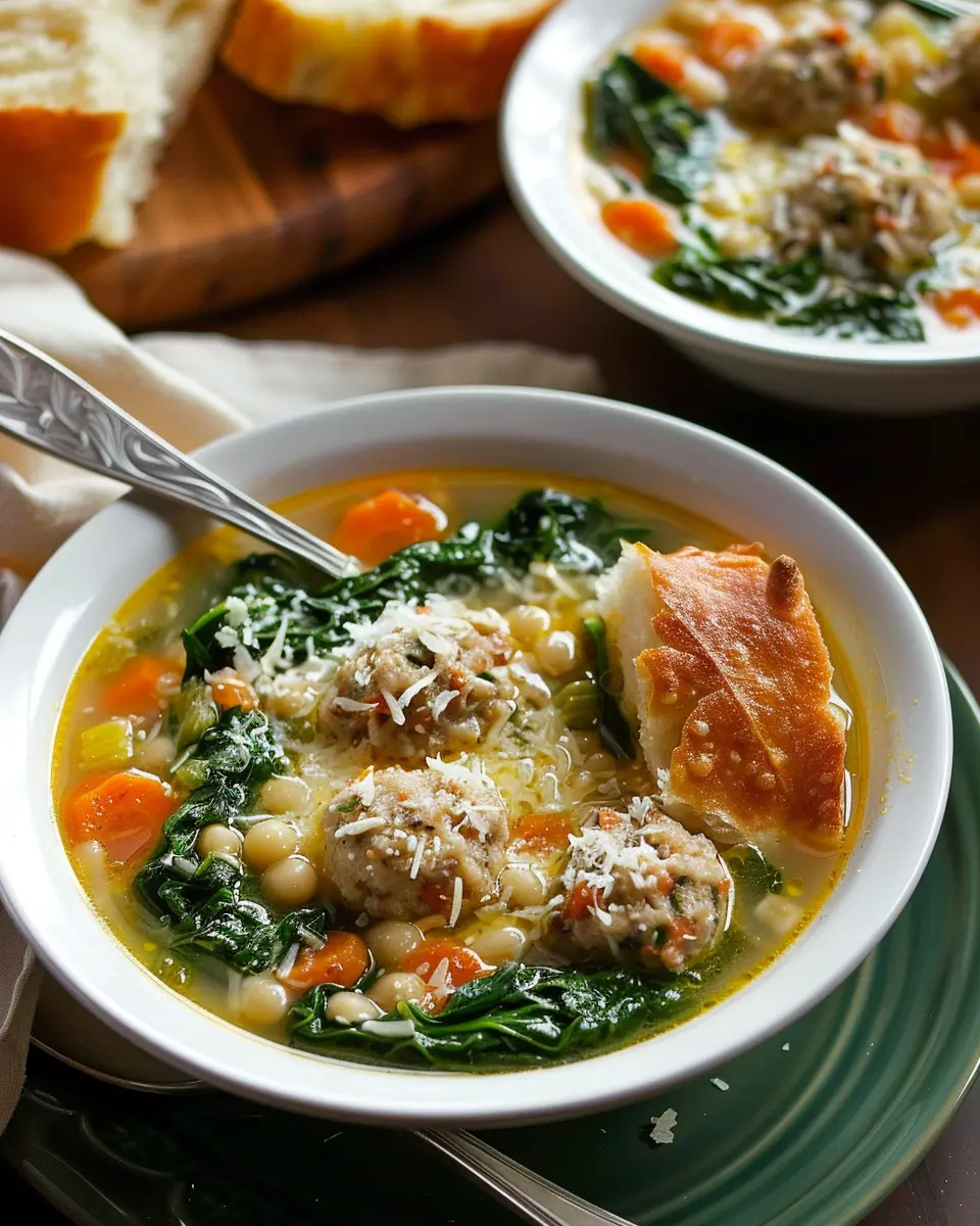 Italian Wedding Soup: The Best Comfort in a Bowl with Turkey Bacon