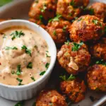 Creole Sausage Balls with Remoulade Dipping Sauce