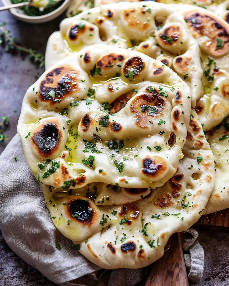 Naan Bread with Garlic Herb Butter: The Best Homemade Delight