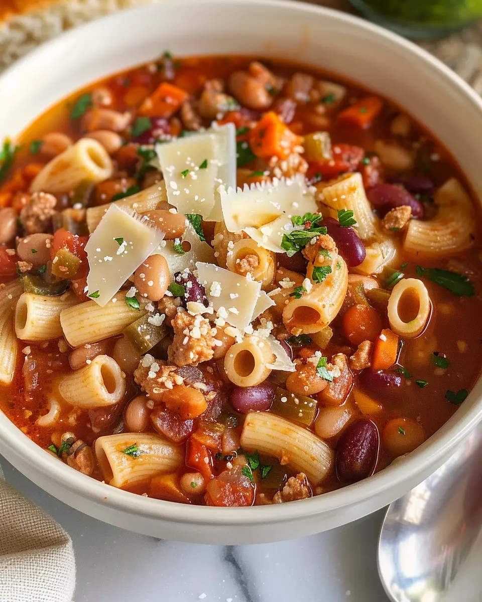 Olive Garden Pasta e Fagioli: Easy Comfort Bowl with Turkey Bacon