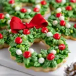 Easy Christmas Wreath Cookies