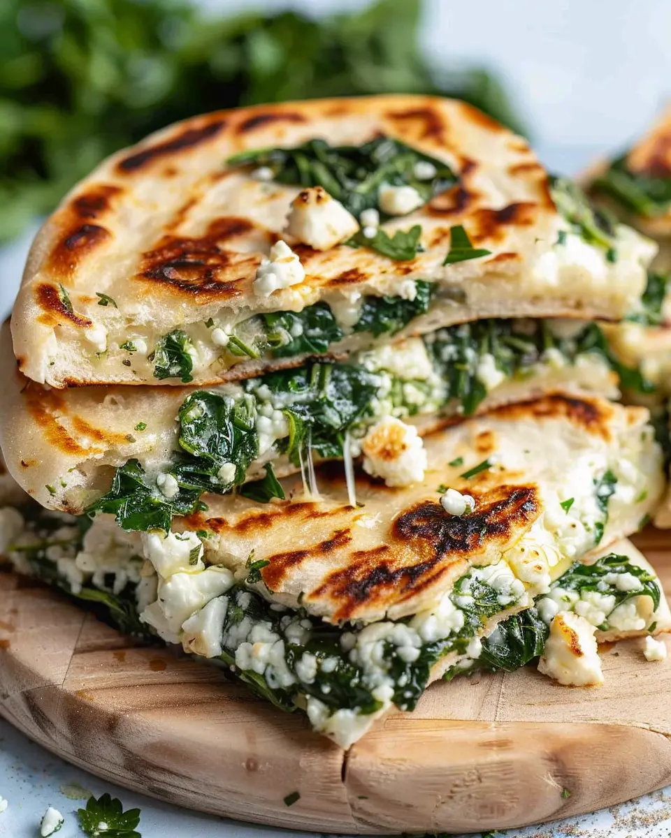 Spinach and Feta Naan Sandwiches: Easy, Flavor-Packed Delight