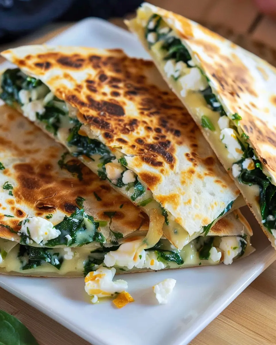 Spinach and Feta Quesadillas: Easy, Flavor-Packed Delights