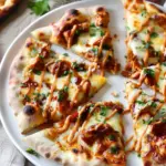 BBQ Chicken Naan Pizza