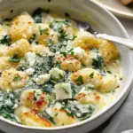 Creamy Gnocchi with Spinach and Feta Recipe