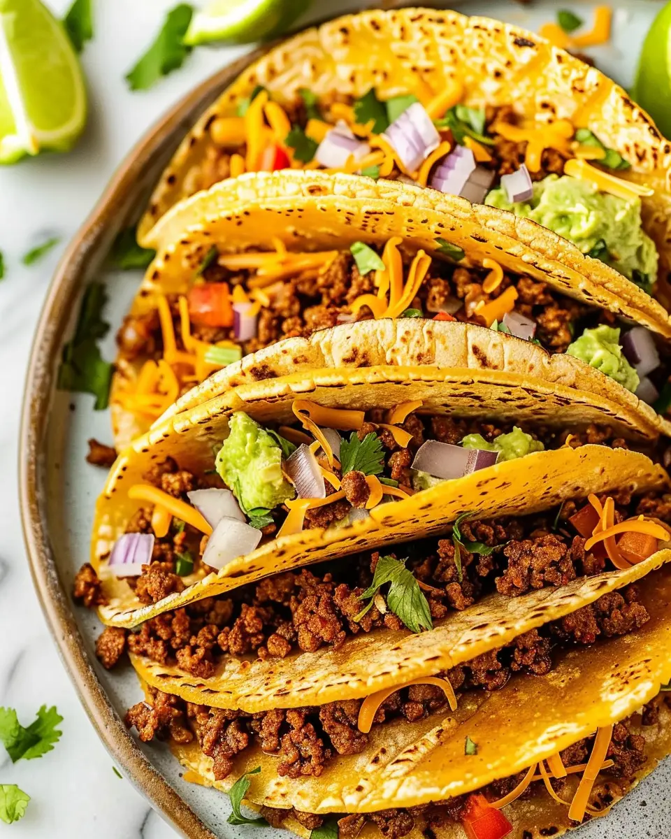 Crispy Baked Ground Beef Tacos: The Best Homemade Delight