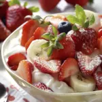 Strawberry and Yogurt Fruit Salad