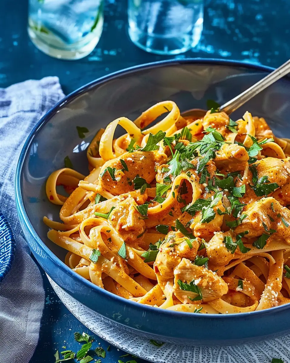 Cowboy Butter Chicken Pasta: Easy Recipe with Turkey Bacon Twist