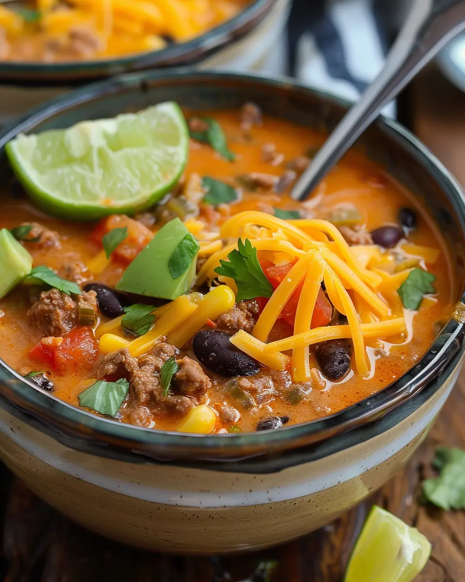 Creamy Beef Taco Soup: The Best Comfort Food for Cozy Nights