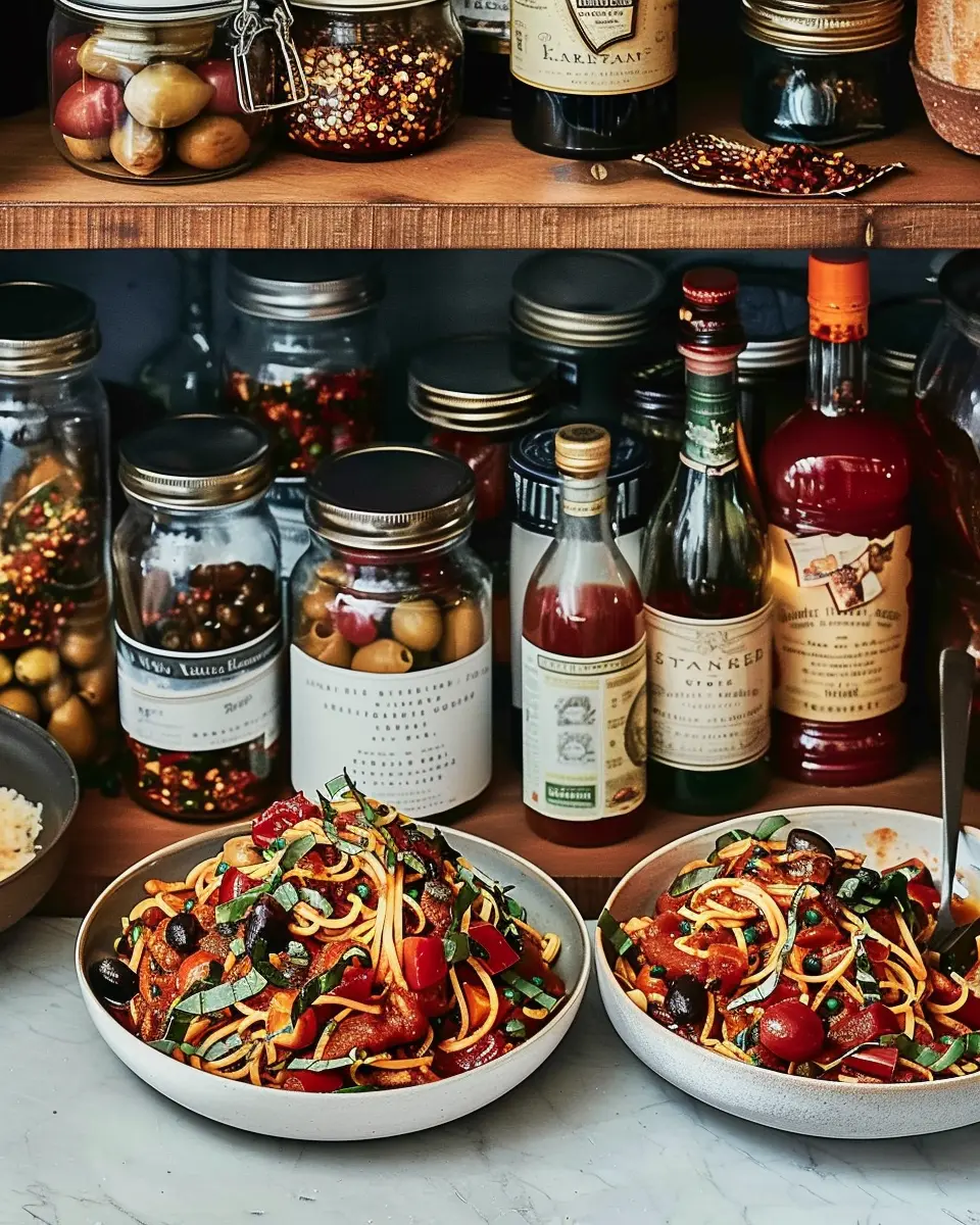 Pantry Puttanesca: Easy Comfort Food with Turkey Bacon Twist