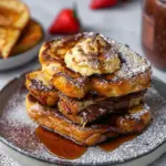 Chocolate Stuffed Coffee Brioche French Toast