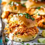 EASY BUFFALO CHICKEN SLIDERS