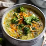 Healthy Broccoli Cheddar Soup