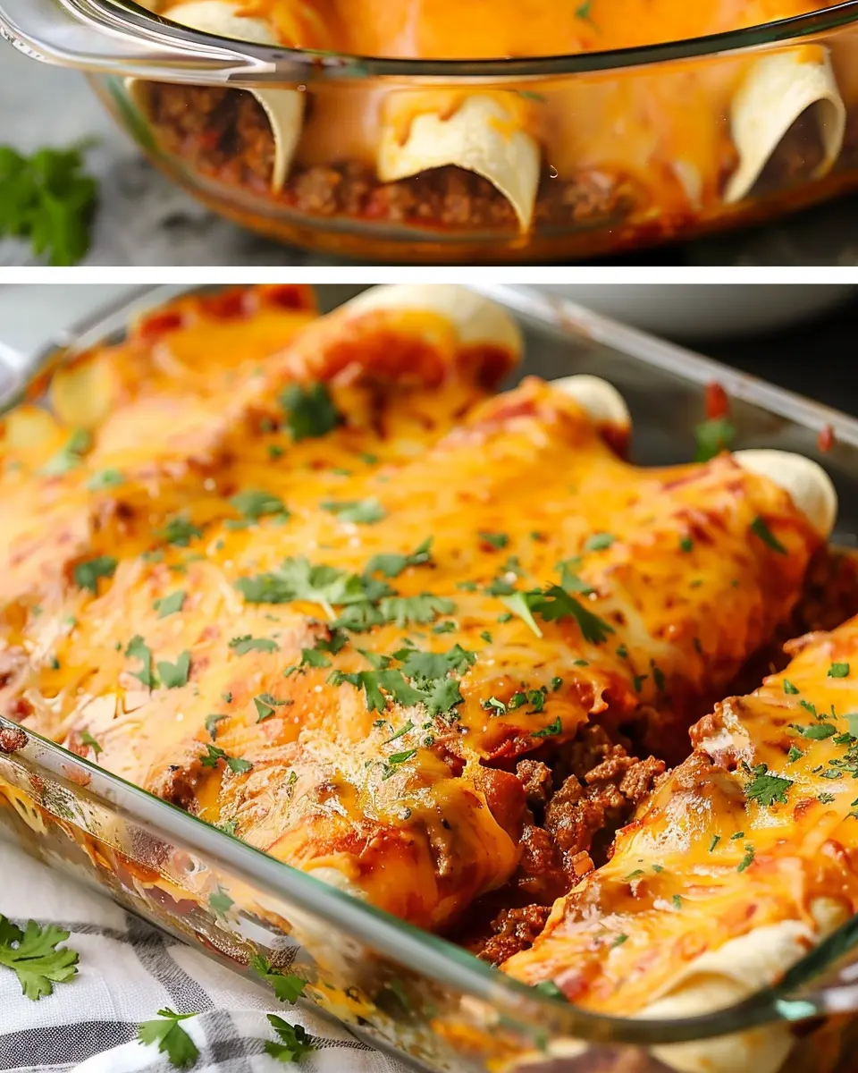 Easy Cheesy Ground Beef Enchiladas That Everyone Will Love