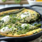 Asparagus Frittata with Burrata