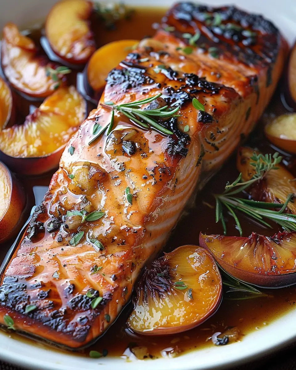 Bourbon Peach Roasted Salmon: The Best Summer Delight Recipe