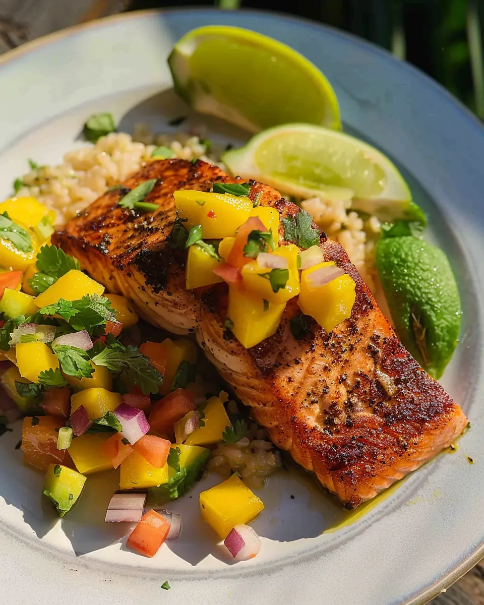 Salmon with Mango Salsa: A Juicy Delight for Your Dinner Table