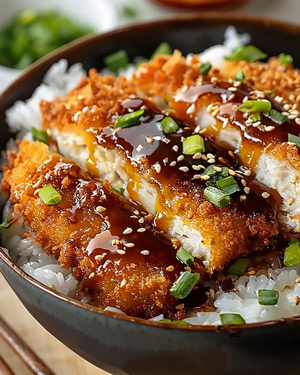 Japanese Katsu Bowls: Easy Beef and Turkey Bacon with Tonkatsu Sauce