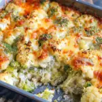 Loaded Cauliflower and Broccoli Casserole