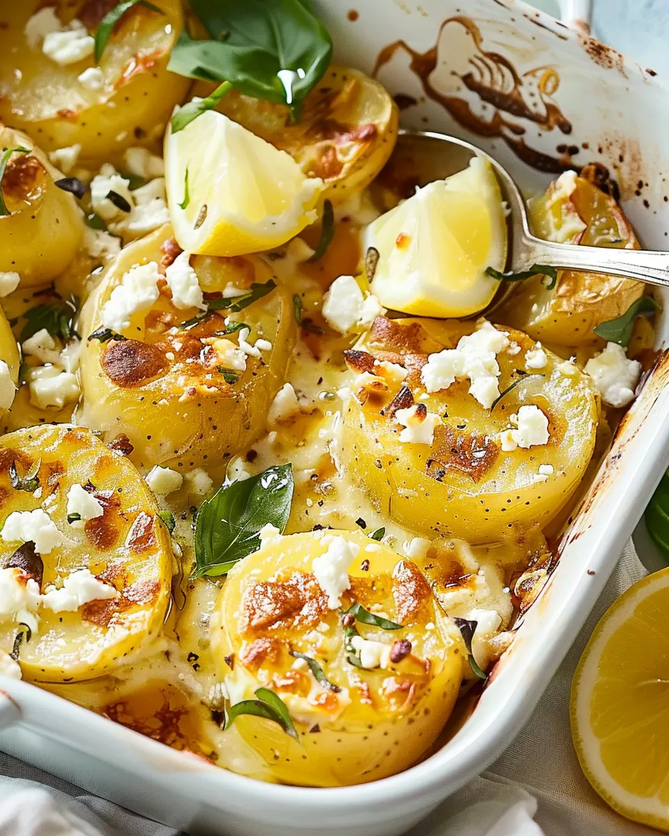 Baked Feta Potatoes with Lemon: The Best Comfort Food Delight
