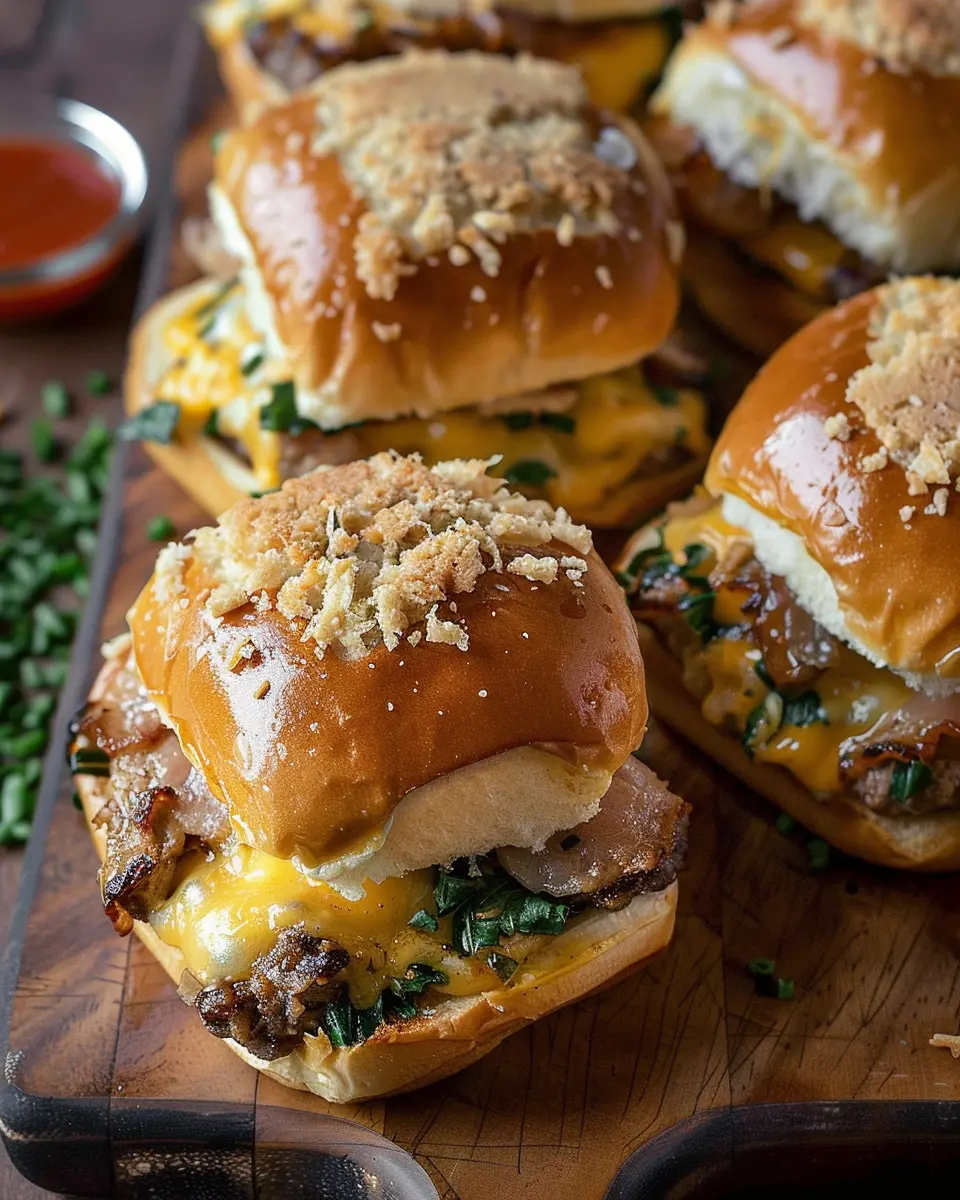 Cowboy Breakfast Sliders: Easy Turkey Bacon and Chicken Ham Delight