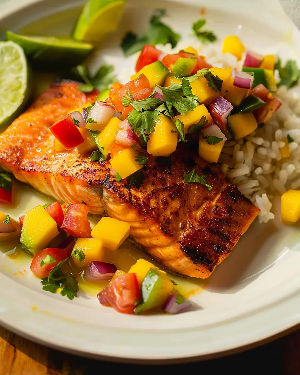 Salmon with Mango Salsa: A Juicy Twist on Dinner Tonight