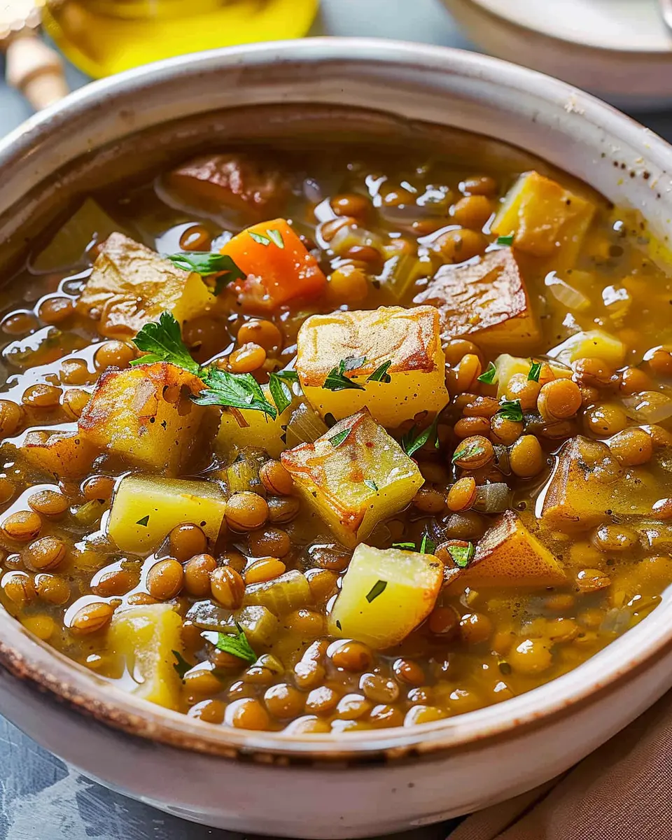 Hearty Lentil and Potato Soup: The Best Cozy Comfort Food Recipe