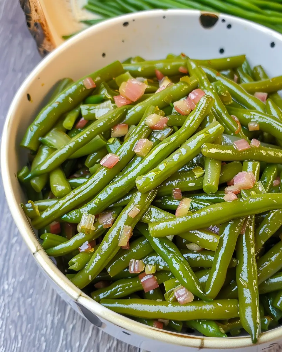 Grandma’s Canned Green Beans Recipe with Savory Turkey Bacon