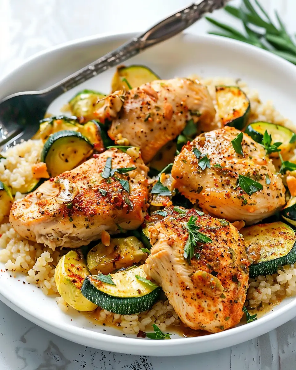 Easy Baked Chicken and Zucchini for a Juicy Weeknight Meal