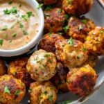 Creole Sausage Balls with Remoulade Dipping Sauce