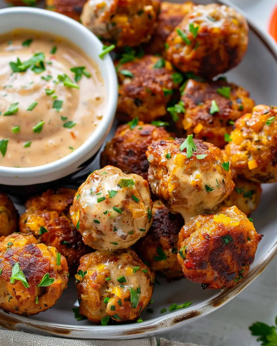 Creole sausage balls: Easy recipe with zesty remoulade sauce