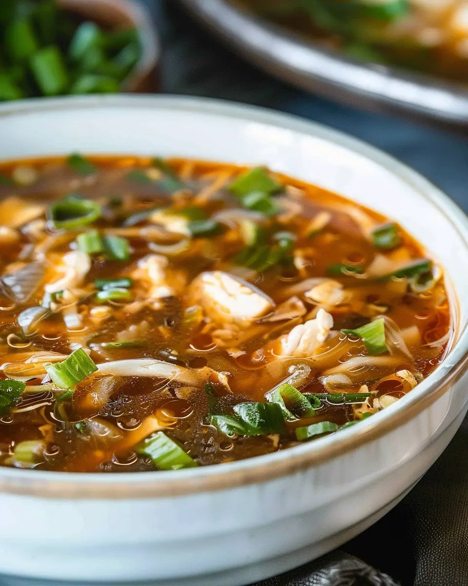 Hot and Sour Soup: A Comforting Twist with Turkey Bacon and Chicken Ham