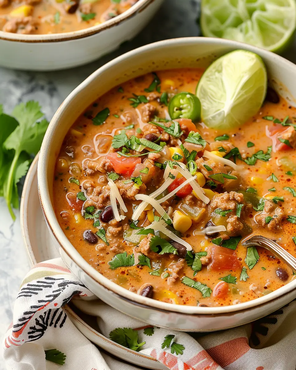 Creamy Taco Soup: Indulgent Comfort Food for Busy Weeknights