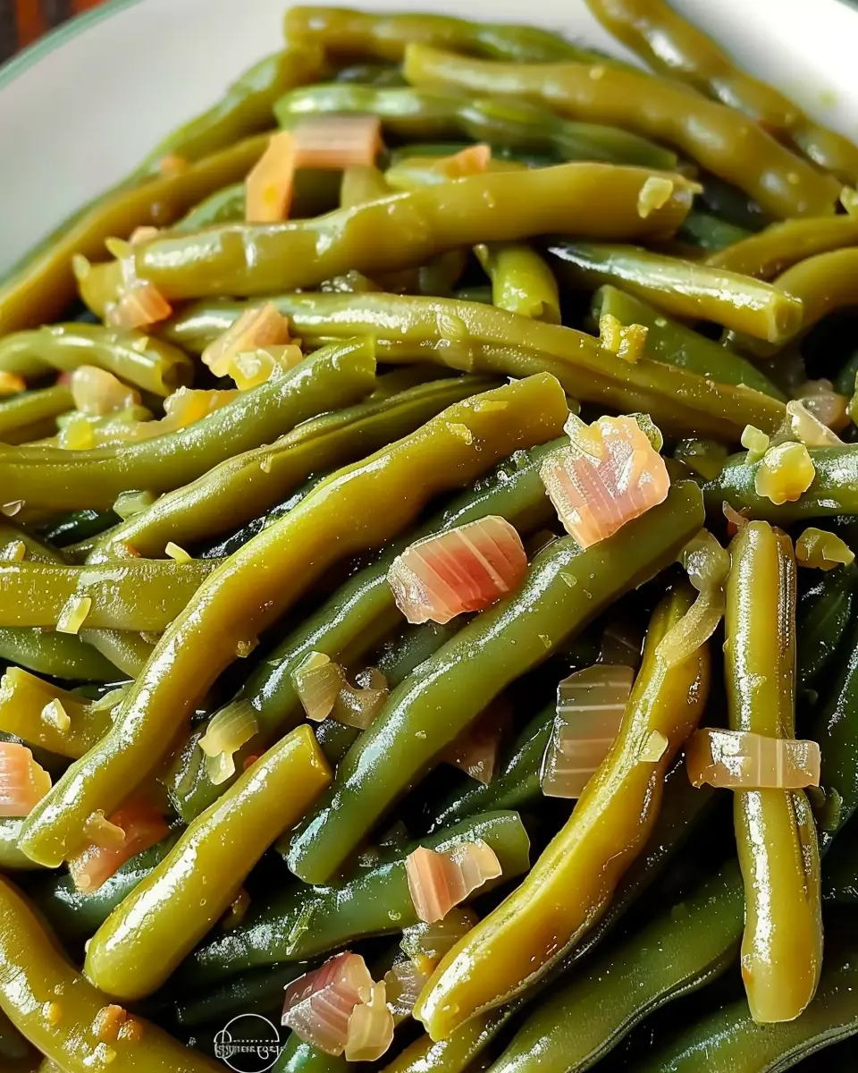 Copycat Cracker Barrel Country Green Beans with Turkey Bacon Delight
