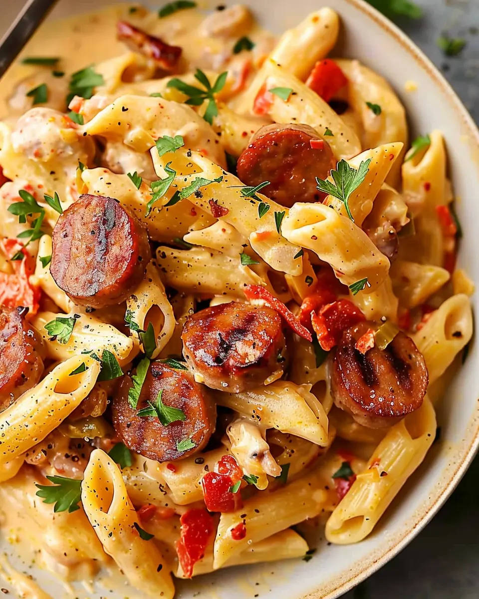 Creamy Cajun Sausage Pasta One Pot: A Quick Indulgent Dinner